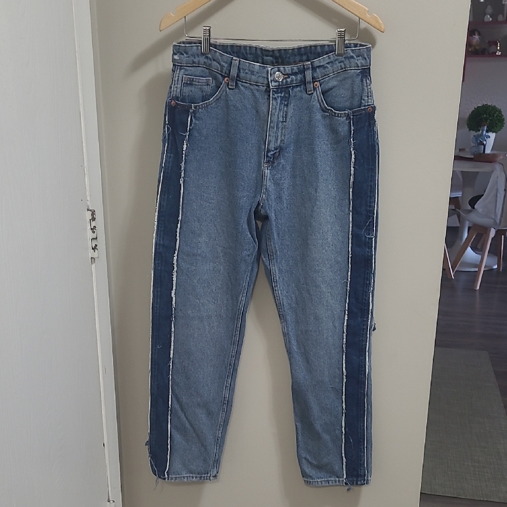 MONKI - Two-Tone Denim Jeans